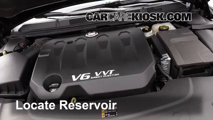 2013 Cadillac XTS 3.6L V6 Líquido limpiaparabrisas Agregar líquido